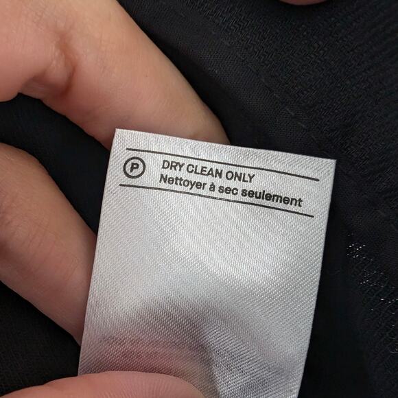 Vince Women's Cropped Collared Black Cotton/Linen Blazer Coat, size L - Picture 7 of 7